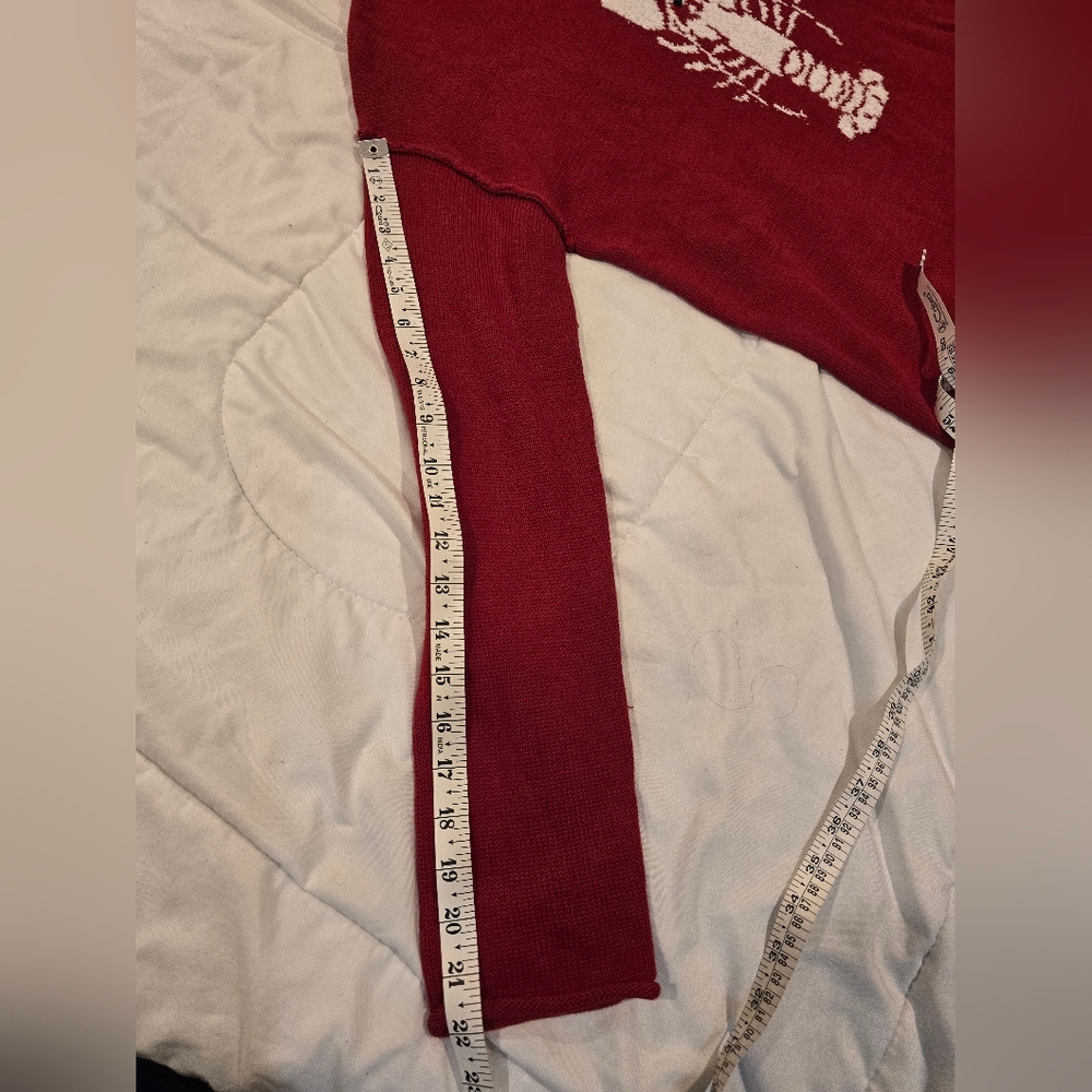 Wild Fable Womens NWT Americana Pullover Sweater Lobster Red & White Size Small - Picture 5 of 12